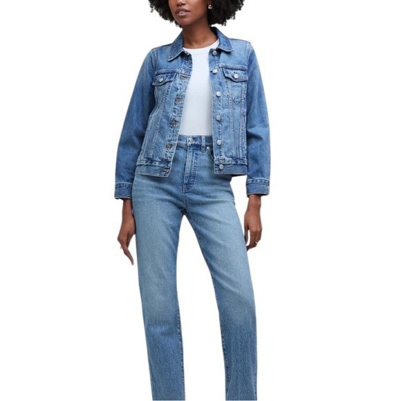 Madewell The Jean Jacket in Medford Wash Denim Trucker Jacket Size XS - Picture 13 of 13